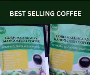 6 in 1 Organic Corn Malunggay Mangosteen Coffee with Guyabano Guava and Lemongrass