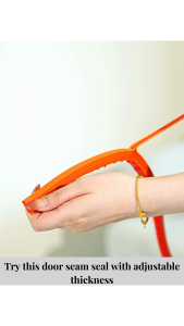 Super peel strip Door crack sealing strip windproof mute sound insulation Entry door window self-adhesive rubber strip