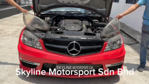 Mercedes Benz W204 C-Class  Head Lamp Lens Cover 2007 2008 2009 2010 2011