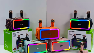 (รับประกัน) ลำโพงบลูทูธไร้สาย  ลําโพงซับวูฟเฟอร์บลูทูธไร้สาย แบบพกพา ลำโพงบลูทูธคาราโอเกะ ตัดเสียงร้อง ปรับเสียงไมค์/แอคโค่ M3201+