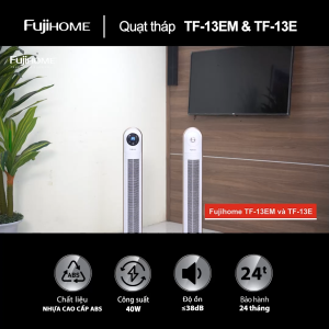 Quạt cây đứng không cánh TF-13EM FUJIHOME quạt tháp không cánh ba cấp độ gió electric fan