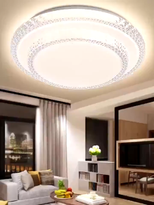 48W Lampu langit-langit / Ceiling Light 40cm High-Brightness LED Living Room Lamp 3 Color Dimming Light Lampu Siling Light Panel Light