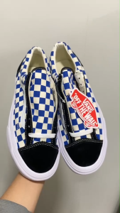 รองเท้าผ้าใบ VAN Checkered Old Skool Sz.40-45 Eu ผ้าแคนวาส แบบผูกเชือก ใส่สบาย มี 3 สี ด้านนหน้าสั้น แถมฟรีที่ดันทรง H7A105