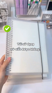 File bìa còng sắt B5 bọc sổ giấy refill làm vở viết ghi chép nhật ký học tập binder vỏ nhựa đẹp rẻ
