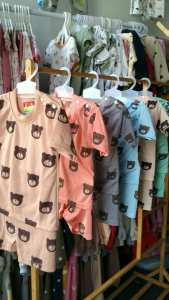 Setelan Baju Bayi Piyama PENDEK KEPALA BERUANG WARNA Viori Size 6-18 Bulan ZSTL18