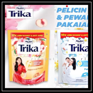 Molto TRIKA PURE Pelicin Pewangi Pakaian Gosokan Strika 300 ML Ra Pika Kis Pray Pouch Essensial Oil Alami