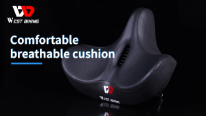 【Local Delivery】WEST BIKING Ergonomic Big Butt Bicycle Saddle Widen Thicken Hip Protection MTB Road Bike Seat Memory Foam Shock Absorption Comfortable Breathable Long Distance Cycling Saddle Bike Accessories