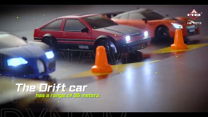 Huangbo RC Drift Mini SC24A03 1:24 2.4GHz 4WD LED Mainan Mobil Remot