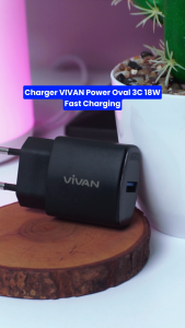 Charger VIVAN Power Oval 3C / 3L 3A 18W Original Quick Charging Fast Charging Garansi Resmi 1 Tahun