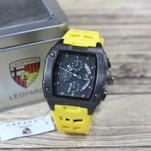 Jam Tangan Pria Leopard 8063 Tali Rubber & Silicon
