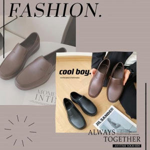 รองเท้าวินเทจ รองเท้าหุ้มส้น รองเท้าใส่ทำงาน ทรงสำหรับผู้ชาย วัสดุงานเงา เรียบหรู ดูแพงเวอร์ 🌈 LKShoes