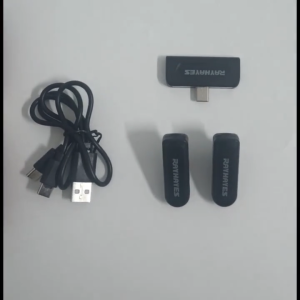 RAYHAYES Mikrofon Lavalier Nirkabel Mini Portabel Mic Microphone Perekaman Audio Video TYPE-C JACK