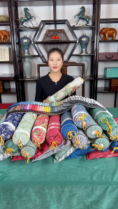 "หมอนเพื่อสุขภาพแก้ปวดคอ หมอนวอร์มวูด เปลือกบัควีท แบบธรรมชาติ สไตล์จีน "