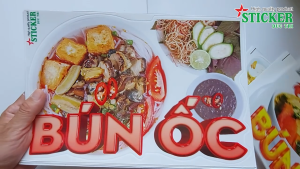 🔥🔥🔥 Miếng Dán Bún Ốc Trang Trí QuánTủ kính Xe bán hàng 🔥🔥🔥