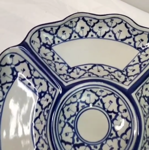 ถาดออเดิร์ฟ5ช่อง จานหลุม size 10.5นิ้ว 12นิ้ว จานออเดิร์ฟ จานเซรามิค จานหลุมกระเบื้อง จานหลุมสวยๆ