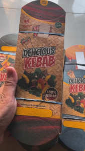 Kemasan Kebab 3D Ukuran 24 x 9 cm isi 100 pcs