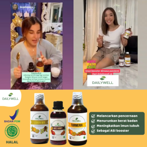 DAILYWELL TURMERIX | JAMU KUNYIT HERBAL ALAMI (JAMU PEREDA NYERI HAID)