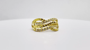 MJ Jewellery 375/9K Gold Zirconia Ring C13