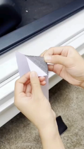 9pcs Sticker karbon anti gores mobil mitsubishi grandis carbon 3d pengaman pijakan pintu bagasi