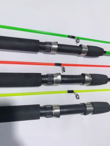 Sougayilang Set Tongkat Dan Gulungan Pancing 1.8 M Resin Joran Pancing Berputar Yang Nyaman Dan Set Pening Berputar 2 Warna
