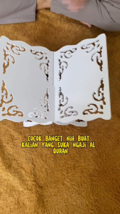 Meja Baca Al-Quran Dudukan Al-Quran Kayu Vintage Rekal Al-Quran Tempat Baca Buku