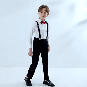 Setelan Blazer & Celana Anak Laki-Laki Formal NDS Nyaman Warna Navy/Hitam Abu Ukuran 24-32