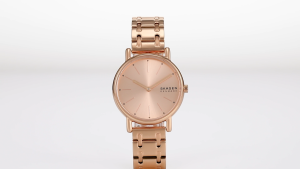 Skagen Womens Signatur Lille Analog Watch ( SKW3125 ) - Quartz Rose Gold Case Round Dial 14 MM Rose Gold Stainless Steel Band