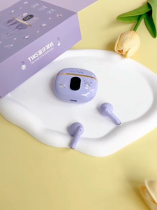 Tai Nghe Không Dây Sanrio BL48 Bluetooth 5.4 Có Mic Hai Chế Độ Cảm Ứng Kèm Màn Hình Hiển Thị Pin (JA SHOP)