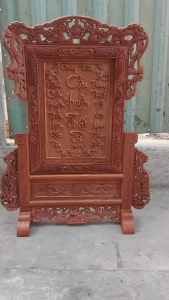 Bài vị cửu huyền thất tổ-Khung ảnh thờ chạm tứ linh kích thước 20x25 cm và 20x30 cm