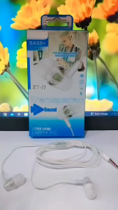 Handsfree Transparan + MIC XT-11 Extra Bass Stereo Sound Earphone Headset in-Ear
