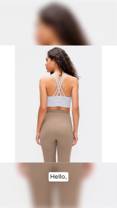 Ladies Yoga Sports Bras Skin-Friendly Cross Shockproof Running Fitness Underwear YB013