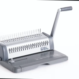 Deli A4 Comb Binding Machine 18 Punched Sheets Dark Gray E3873