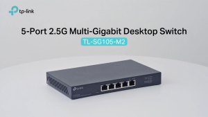 TP-Link TL-SG105-M2 5-Port 2.5Gbps Desktop Gigabit Switch - Space Grey Plug & Play Easy Setup
