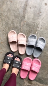 SandSo - Q66 Acc Heart Sandals Wanita Karet Rubber Jelly Polos Plain Sandal Perempuan Dewasa Slip On Slide Flip Flop Sendal Flipper Slipper Flat Teplek Slop Selop Lentur Empuk Rumah Kamar Mandi Kantor Kerja Pantai Anti Air Licin Fungsional Multifungsi