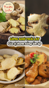 Gừng lát sấy khô 500g thơm cay dùng pha trà gừng gia vị nấu ăn xông hơi tốt cho sức khỏe