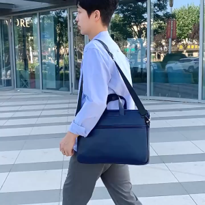 Túi chống sốc da bảo vệ cho Macbook laptop (kèm dây đeo)