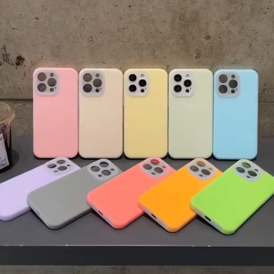 Silicone Soft Shell Case for IPhone 11 13 14 15 12 Pro Max XR XS Max 7 8 Plus Jelly Silicone Shell