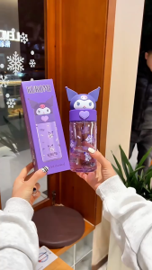 BOTOL MINUM ANAK KARAKTER KEPALA SANRIO/BOTOL MINUM ANTI TUMPAH BPA FREE KAPASITAS 450ML KODE 2361