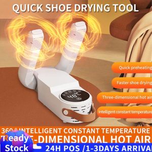 【Malaysia Spot Sale】New speed dry shoe dryer portable foldable shoe dryer constant temperature dehumidification odor double V dry shoe god UV disinfection deodorization shoe God