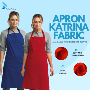 Checked Austee Apron Katrina Fabric Available with Four Colors