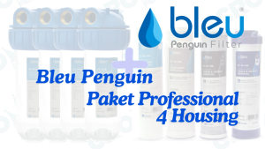 Paket Filter Air 4 Housing BLEU PROFESSIONAL PENGUIN - Drat Kuningan