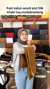 Kain pemda wool and silk bahan baju seragam setelan dinas pemda PNS PDH ASN bahan katun wool import