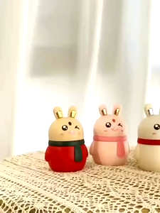 Rabbit Toothpick Box Portable Household Press Automatic Pop-up Toothpick Holder Adorable Creative Cartoon Table Decoration