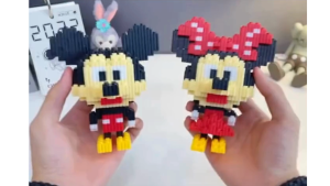 SMY Nano Blocks Mickey Mouse Mini Figure Mainan Anak Bricks Education Toys Balok Susun Puzzle 3D DIY