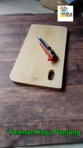 Talenan Kayu Persegi Tebal dan Panjang