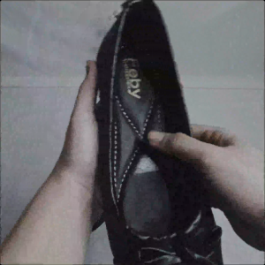 AB05 Sepatu Flat Wanita Slip On Model Pita Sol Karet Ukuran 37-40
