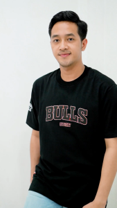 Otsky Kaos Pria Ft Bull Black X GM003 Cotton 24s