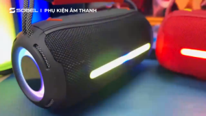 Loa bluetooth Boombox 360 Loa Bluetooth Boombox 3 Pro 360 - Thiết Kế Đèn LED Hiện Đại Bass Siêu Mạnh Pin Trâu Tới 6 Giờ Chống Nước. Chính Hãng Suno Top