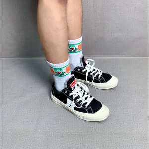 Dorks Classic Low Black - Sepatu Sneakers Casual Pria Wanita Sepatu Sekolah Dorks