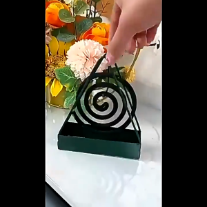 🔥 Creative Home Triangular Mosquito Coils Holder Iron Incense Holder Mosquito Repellent Incense Rack Burner